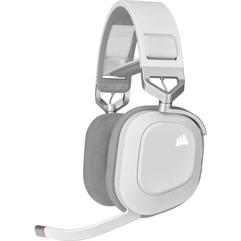 Corsair HS80 RGB Wireless Gaming-Headset – Weiß